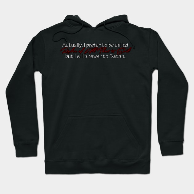 Addison Montgomery Ruler of All That is Evil Hoodie by cristinaandmer